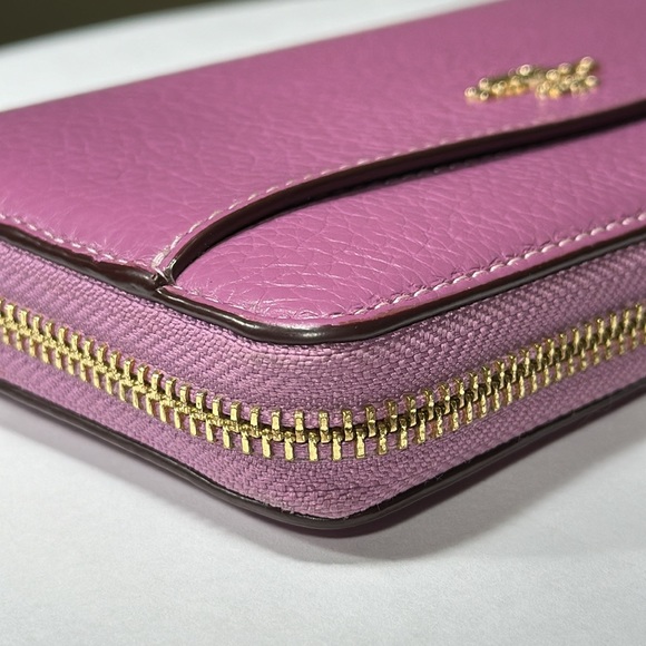 *HTF COLOR* COACH Accordion Zip Wallet With Wristlet Strap - Picture 9 of 16